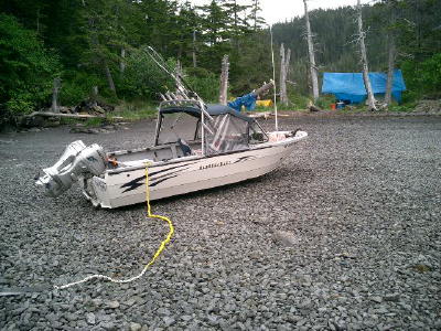 Tide changes as large as 15 feet are common in Prince William Sound.  