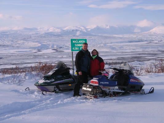 McClaren Summit is the second highest highway pass in Alaska.